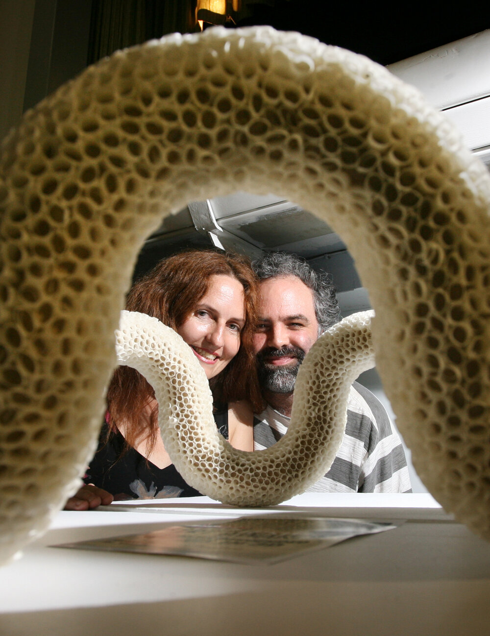 Casselle Mountford and David Nixon at the Ipswich Art Awards, Ipswich, April 2007