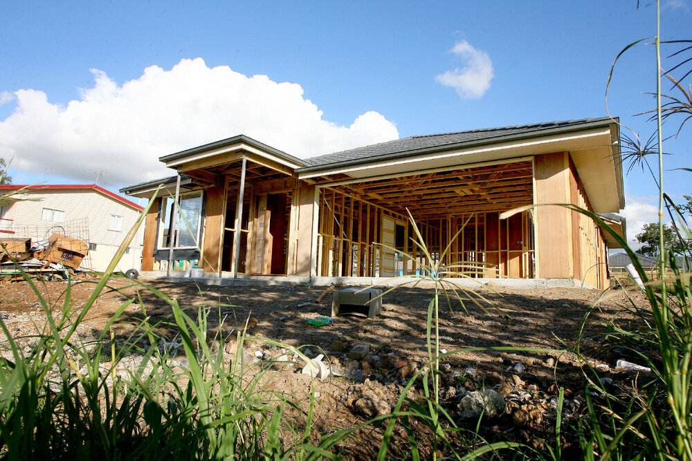 Unidentified house under construction in Goodna, Ipswich, June 2008