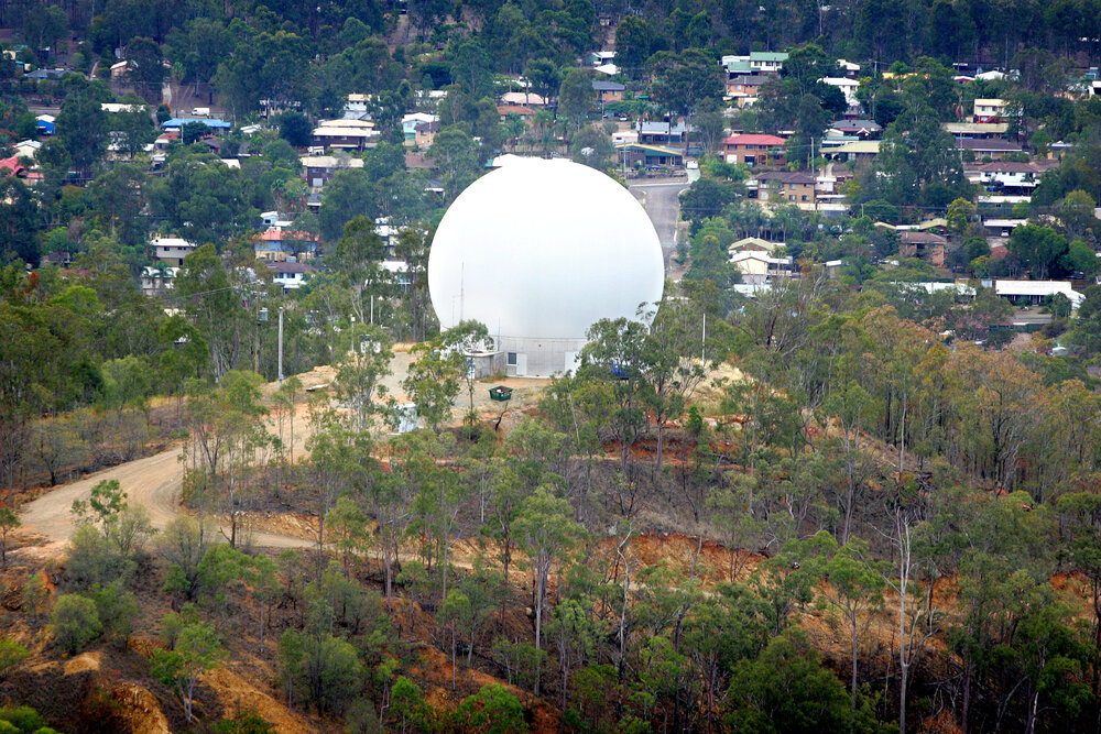 Early warning weather radar station, Redbank Plains, Ipswich, May 2007