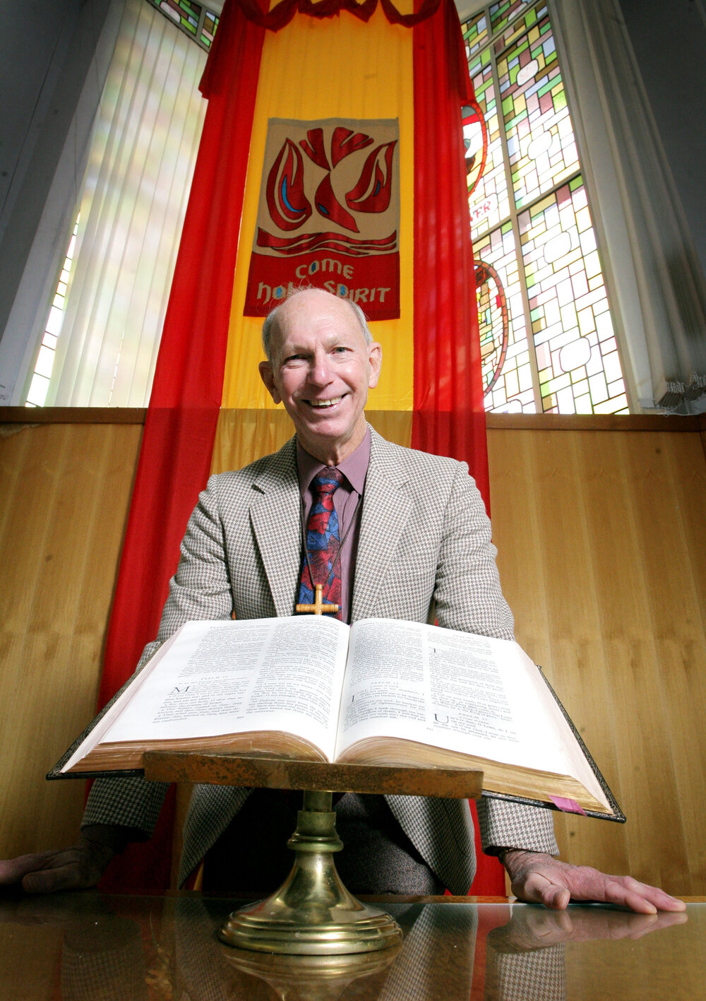 Reverend Trevor Foote, Glebe Road Uniting Church, Booval, Ipswich, June 2007
