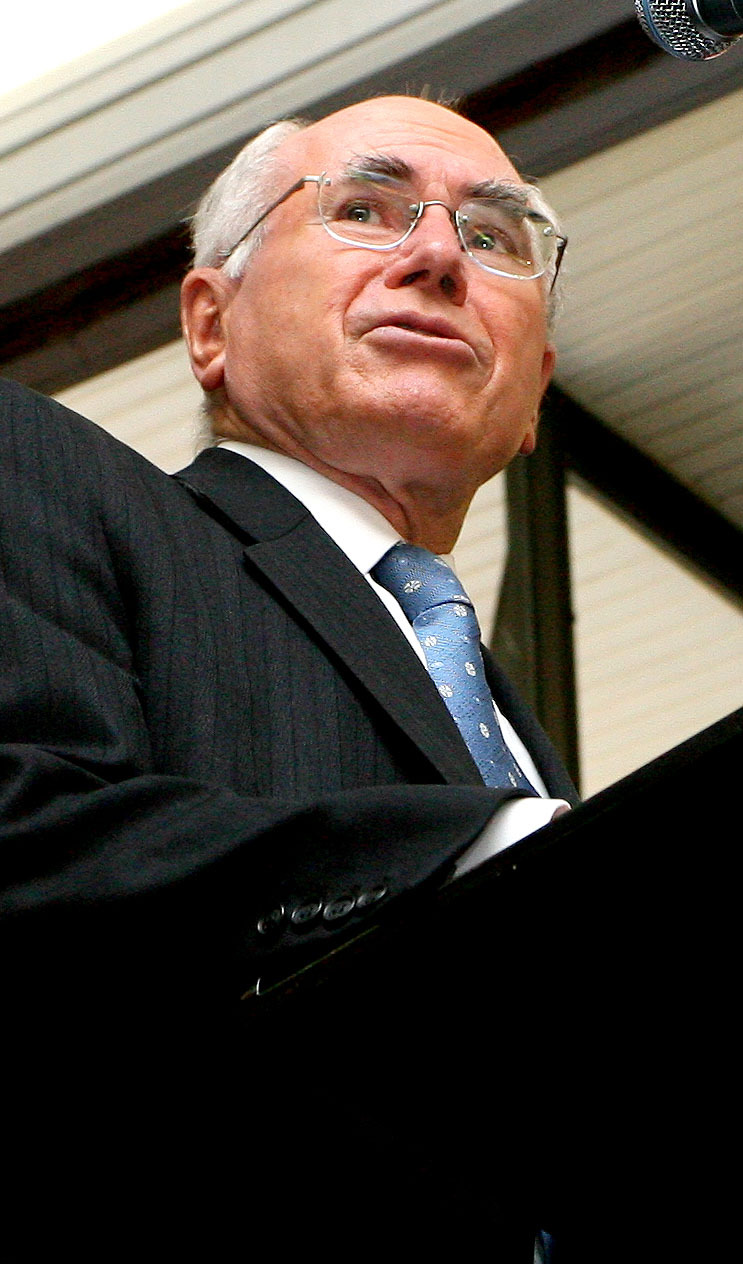 Prime Minister John Howard announcing the saving of Amberley State School, June 2007