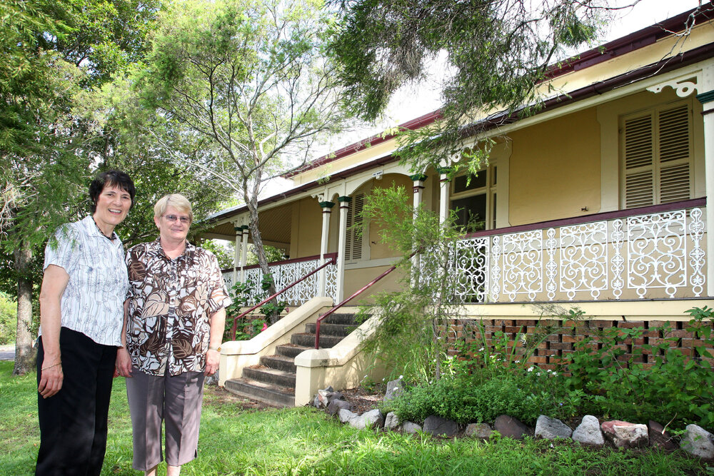 Lifeline, Ipswich and Westmorton Community Care Queensland, Centre manager Diane Bos with receptionist Fay Bopf, Roderick Street, Ipswich, December 2008