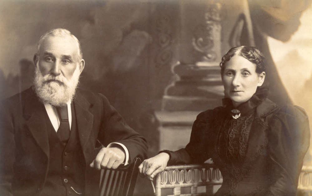 Formal portrait of Tobias and Eliza Weatherhog, 1890s