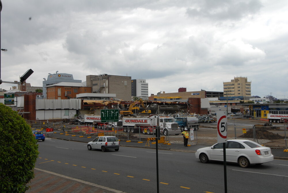 Coles Supermarket Demolition 2011