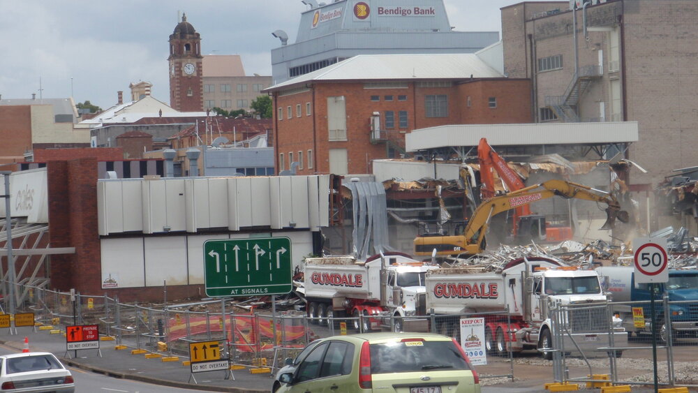 Coles Supermarket Demolition 2011