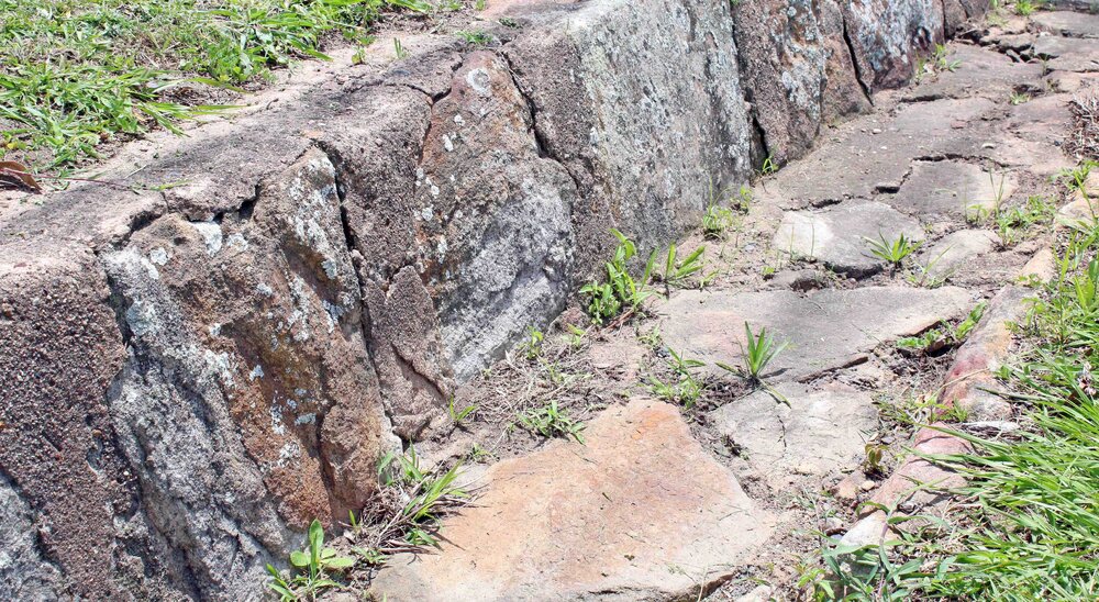 Sandstone Kerbing at Redbank 2015