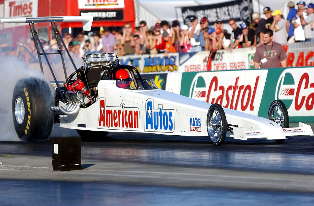 Top fuel dragster at Willowbank Raceway, Ipswich, June 2004