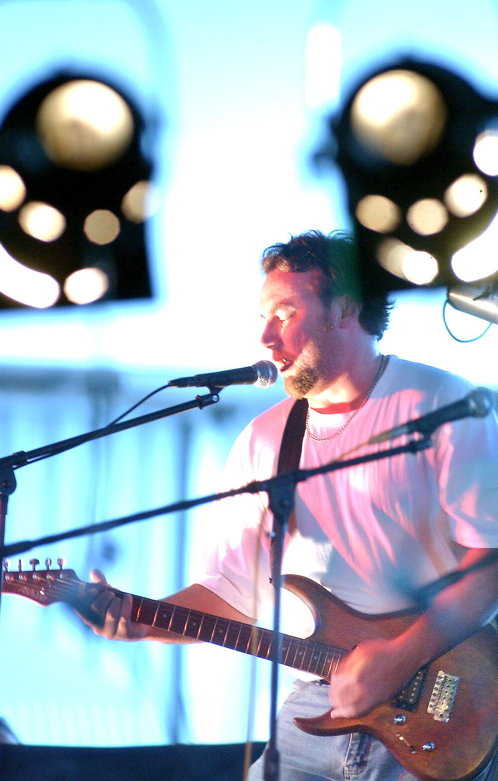 'Fillet' bandmembers Steve Lewis and Shaun Kemp performing at the 2004 Ipswich Battle of the Bands, Ipswich, July 2004