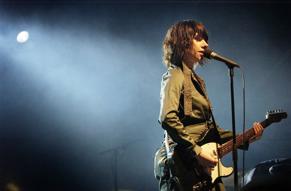 PJ Harvey, Pete Murray, Xavier Rudd, and the lead singer of Ash performing at Splendour in the Grass, Ipswich, July 2004
