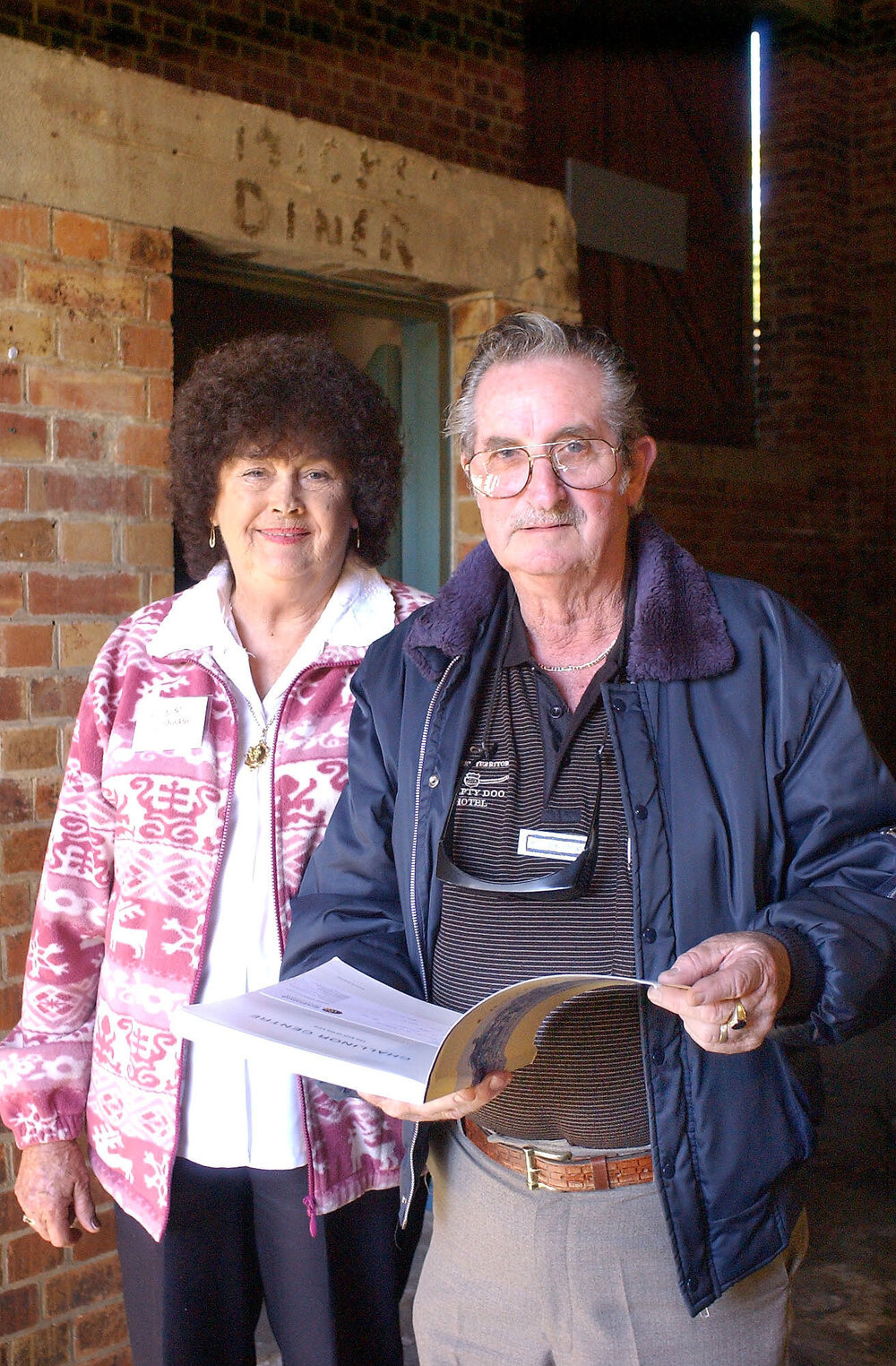 Former Boiler House worker Bill Halliday with his wife Ellen  at the Boiler House reunion at UQ Ipswich, Ipswich, July 2004 