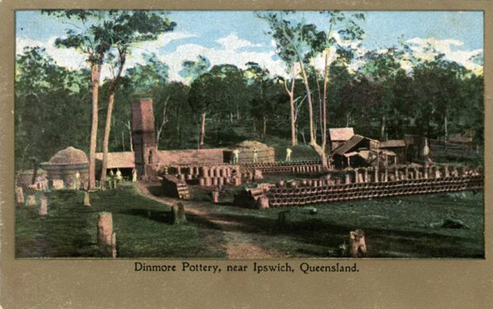 Dinmore Pottery, near Ipswich, Queensland, postcard, 1897