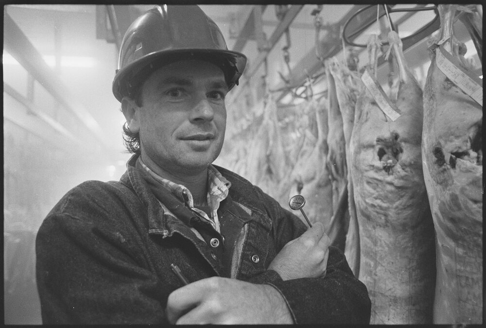 Unidentified meat worker, Ipswich, 1st August 1994