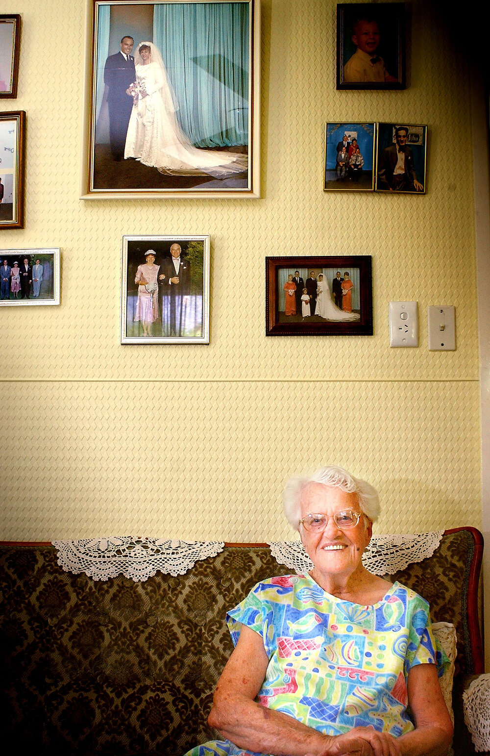Friede Sempf from North Ipswich on her 95th birthday, Ipswich, January 2005 