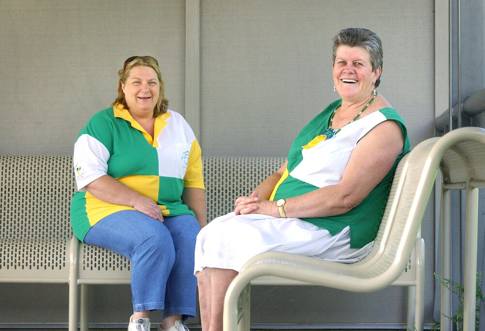 Dianne Caswell and Joan Fail from the Ipswich Friendship Force Ipswich, January 2005 