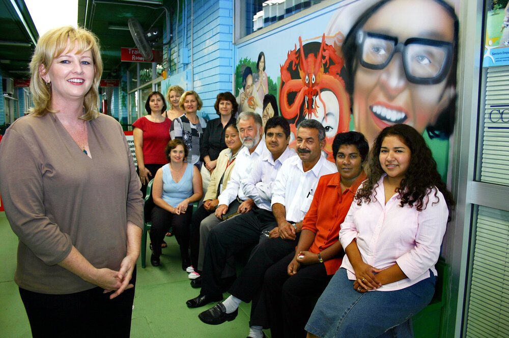 Multi Link staff, Lynda Ford, Ipswich, January 2005 
