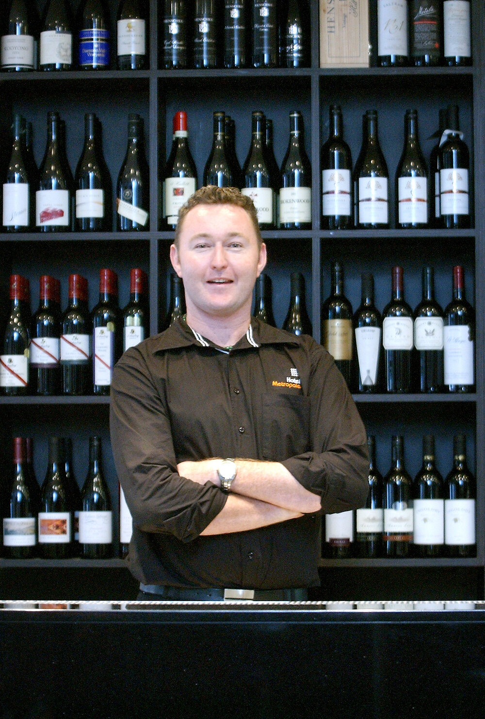 Metropole bar manager, Ian Johnstone, Ipswich, January 2005 