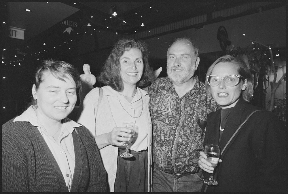 Unidentified people at an art show at Centrepoint Boulevarde, Ipswich, Queensland, 9th August 1994