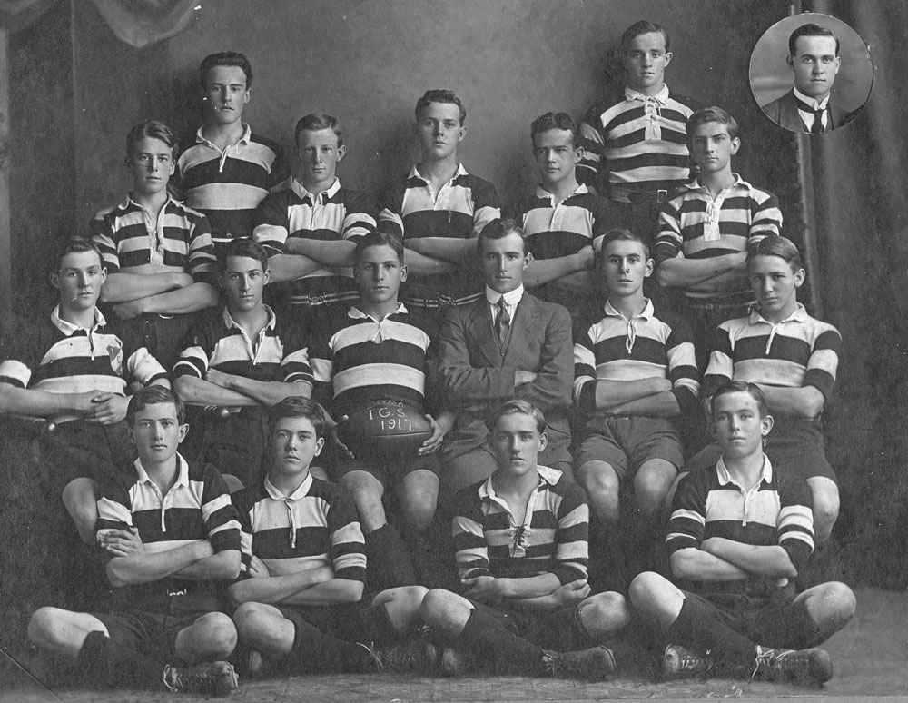 Ipswich Grammar School Rugby Union Team, Ipswich, 1917