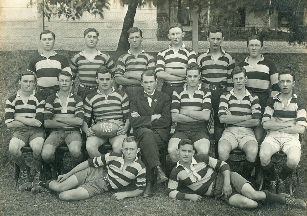 Ipswich Grammar School 1st Football Team, Rugby Union, Ipswich, 1921