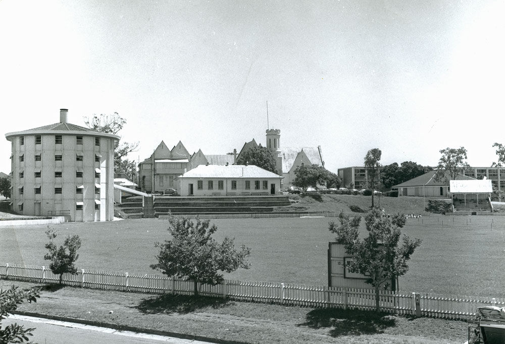 Ipswich Grammar School buildings, from Burnett Street, Ipswich, 1970s