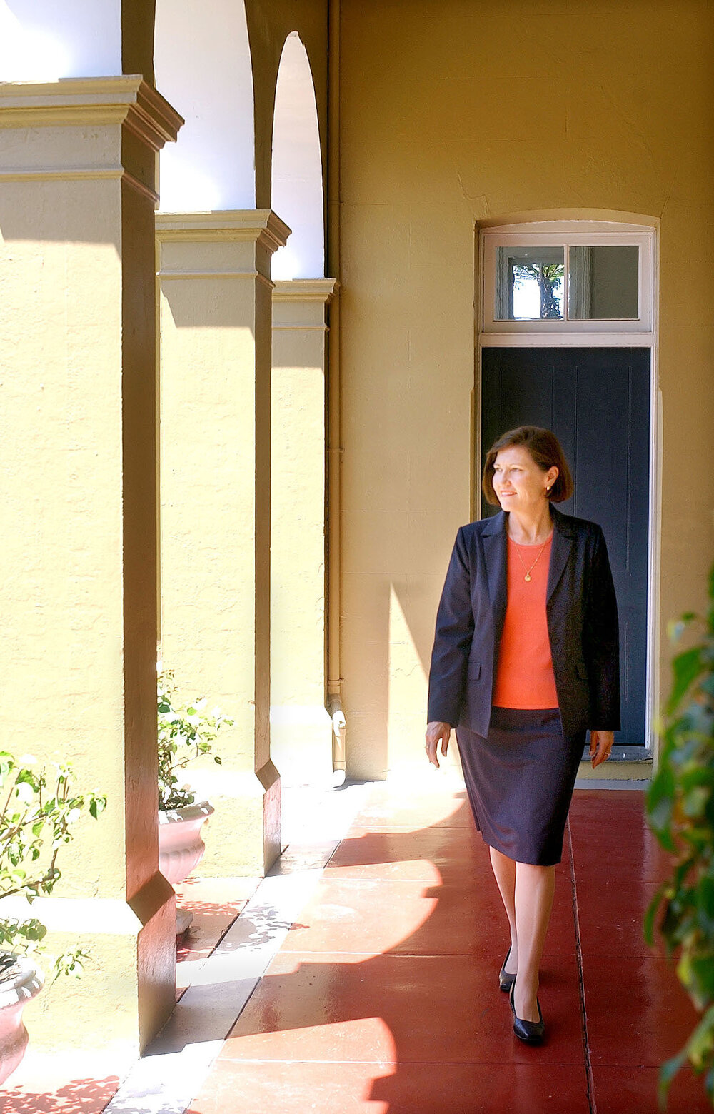 New Headmistress at Ipswich Girls Grammar School,  Florence Kearney, Ipswich, 21st January 2005
