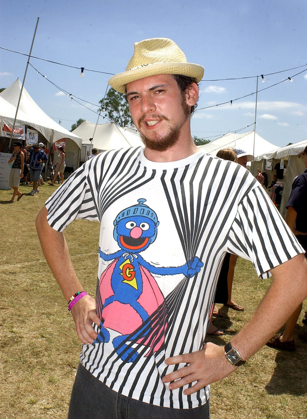 Michael Pickering from Newcastle wearing his favourite shirt at Sonfest, Ipswich, 21st January 2005