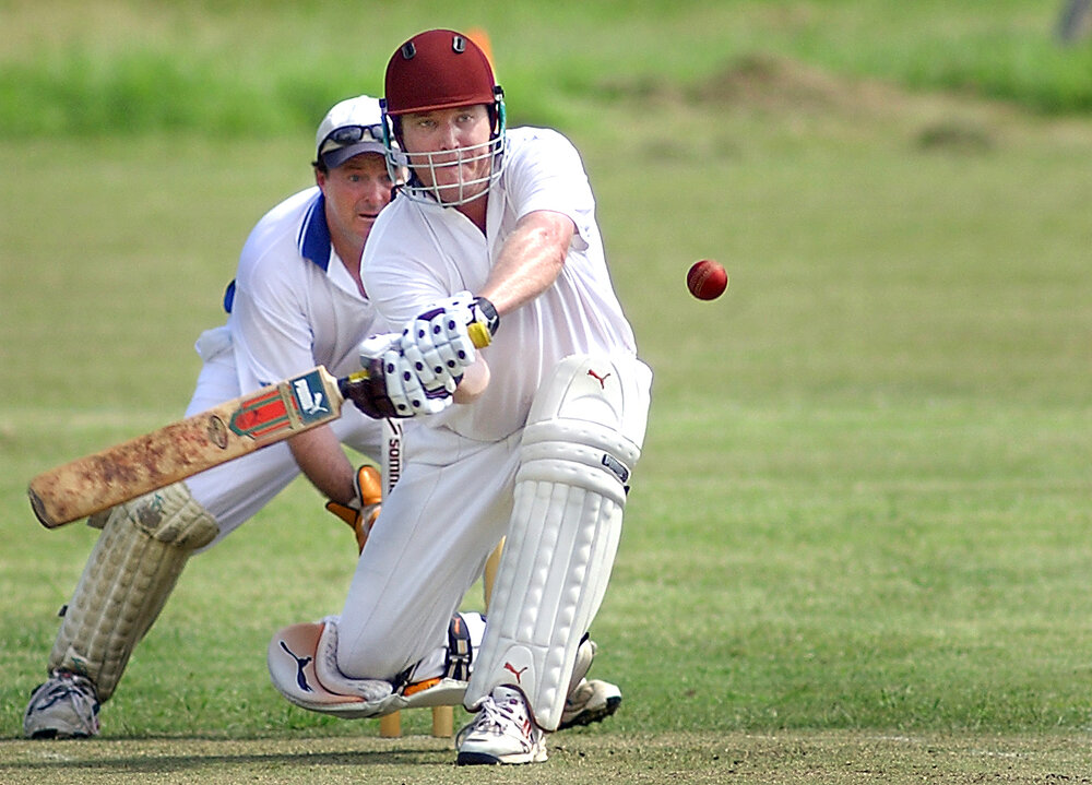 Strollers batter and Laidley wicket keeper, Adam Staunton in Cricket match, Ipswich, 23rd January 2005