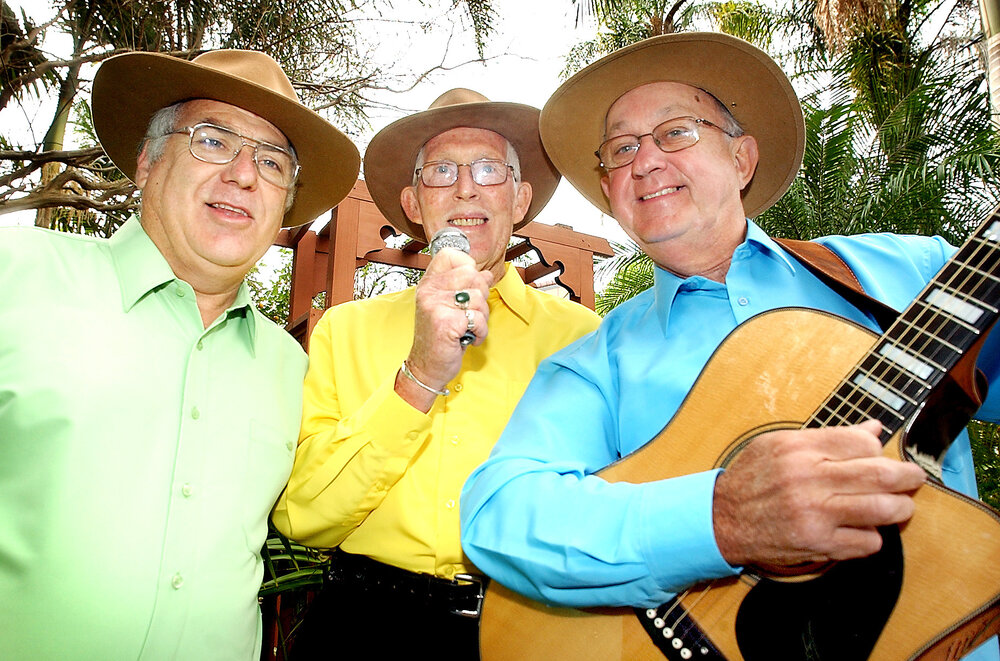 "The Backyard Boys', David Murphy, Tom Wakefiled and Alan Voss, a local band of mature gents organise a Charity Concert, Ipswich, July 2004