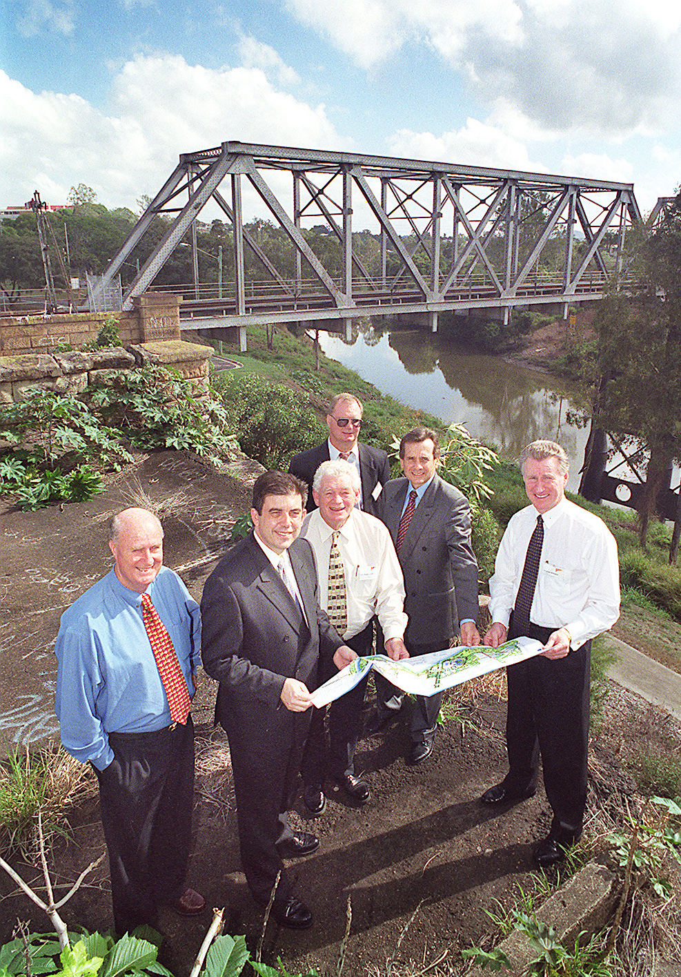 The original unveiling of the Riverlink plan in May 2000, Ipswich, 15th February 2005