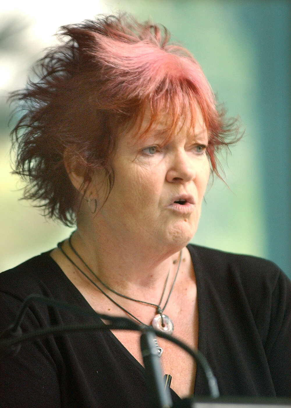 Jean Martin reciting at the "Mouth Piece" poetry event at Ipswich Library, Ipswich, 20th February 2005