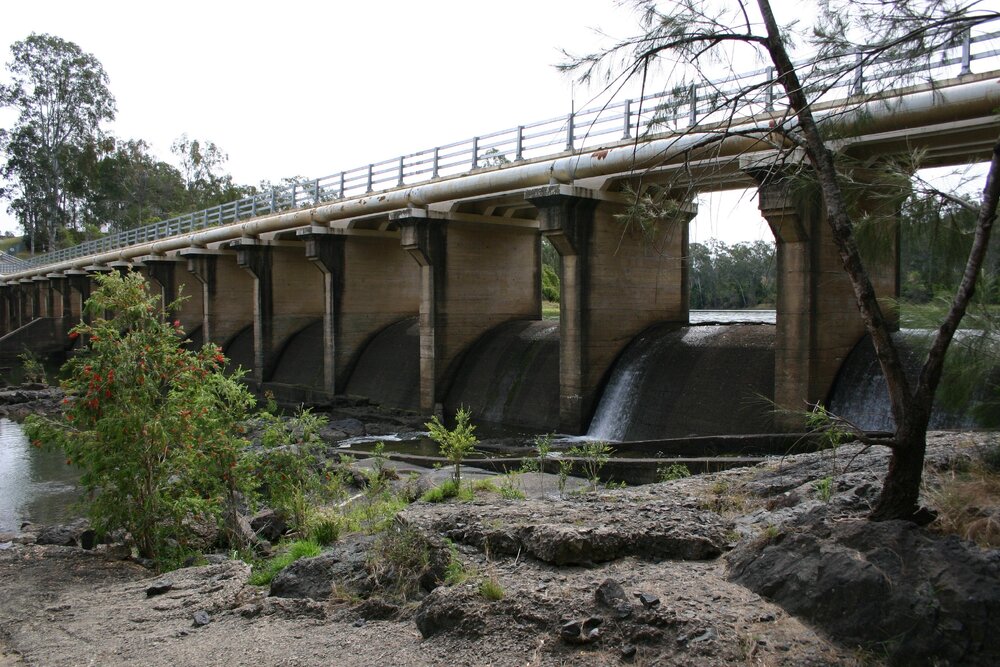 Weir, Mt Crosby Road, Mount Crosby, Brisbane, 2004