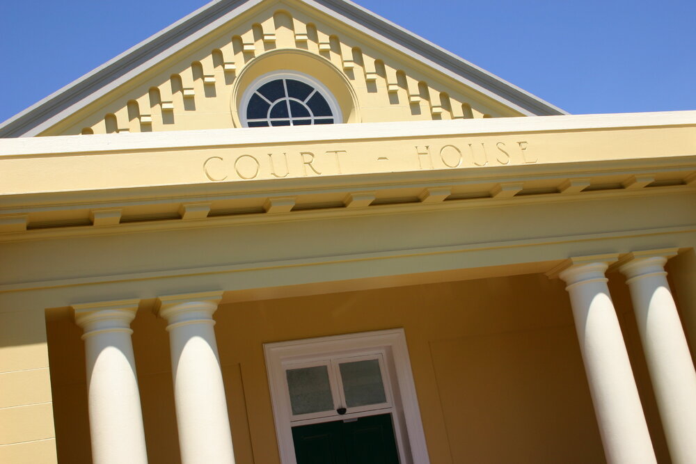 Rear entry to the Old Courthouse, Ginn Street, Ipswich, December 2005