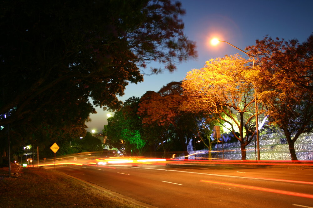 Cunningham's Knoll, at night, Queen Victoria Parade, Ipswich, October 2006