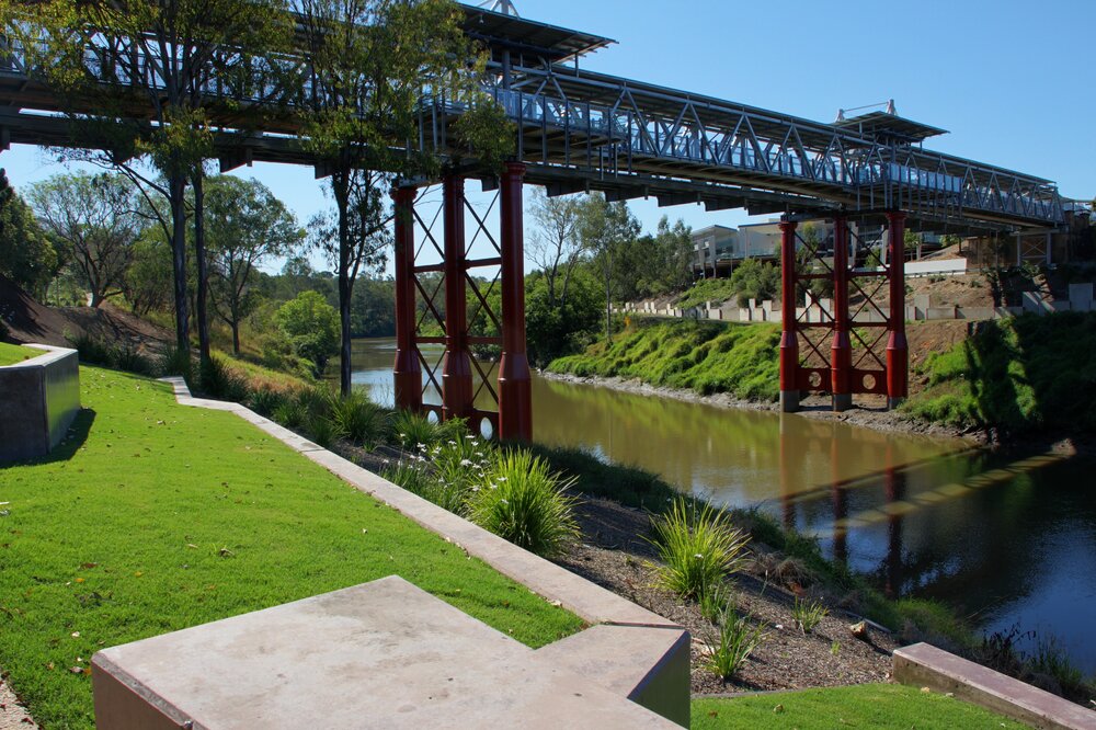 Bradfield Bridge, from Riverheart Parklands, Ipswich, October 2012