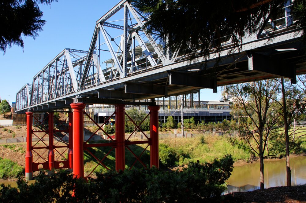 Bremer River Rail Bridge, Ipswich, October 2012