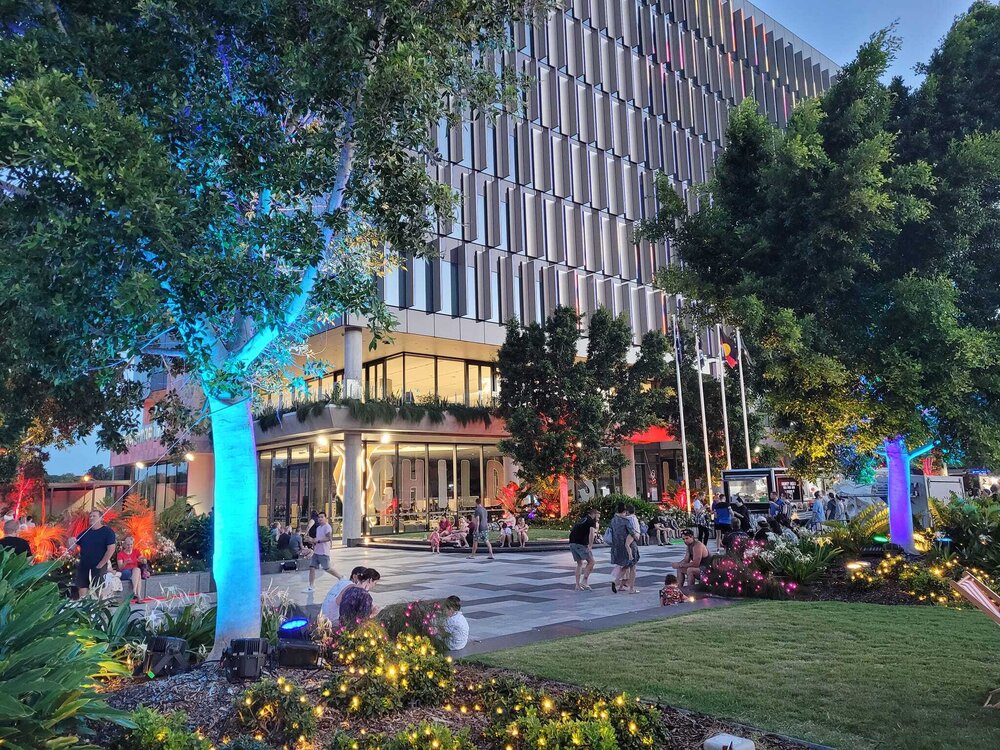 St Nicholas Street Precinct, Christmas in Tulmur Place, Ipswich, December 2021