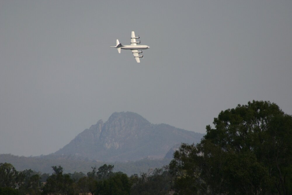 Thought to be a Lockheed Orion performing at an Air Show, RAAF Base Amberley, Ipswich, October 2004