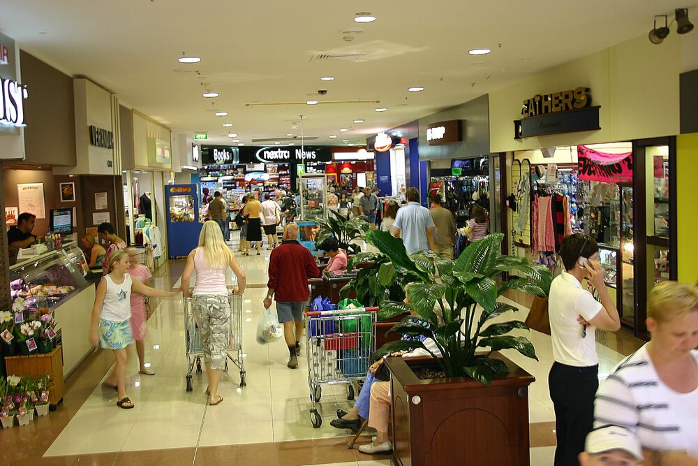 Interior view of Booval Fair Shopping Centre, Booval, Ipswich, 2006