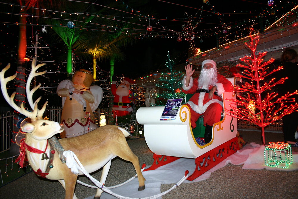 Christmas Lights display, Brassall, Ipswich, December 2004
