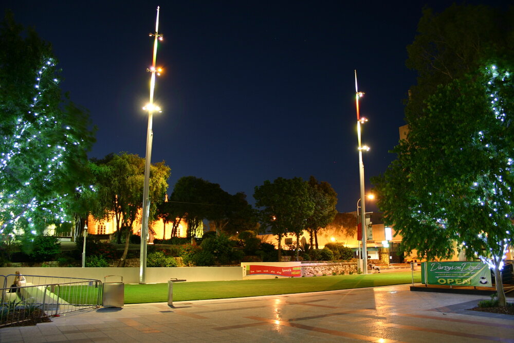 d'Arcy Doyle Place at night, Ipswich, February 2006