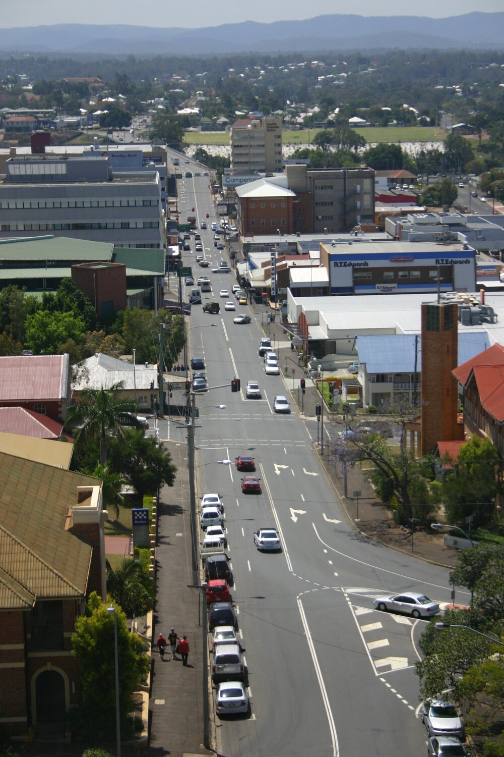 View of East Street, from Ipswich Hospital, Ipswich, October 2005