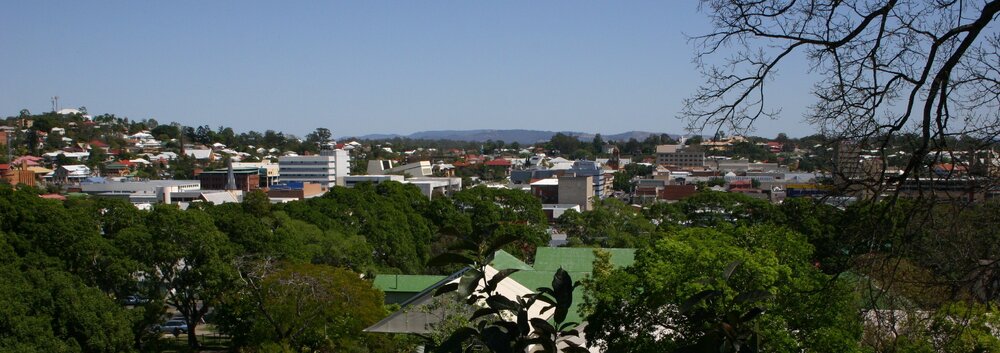 View from Lion's Lookout at Queens Park, Ipswich, c.2005