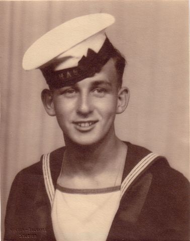 Don Risson in his Navy uniform