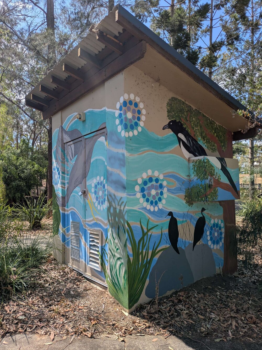 Unknown, First Nations Mural, by Annie Clarke, Lion Park, Springfield Lakes, installed 2015