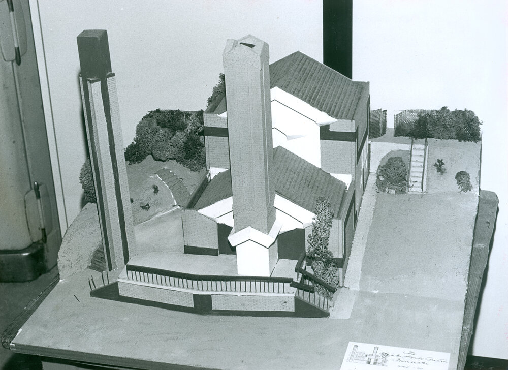 Model of the former Walter Burley Griffin Incinerator, now home to Ipswich Little Theatre, n.d.