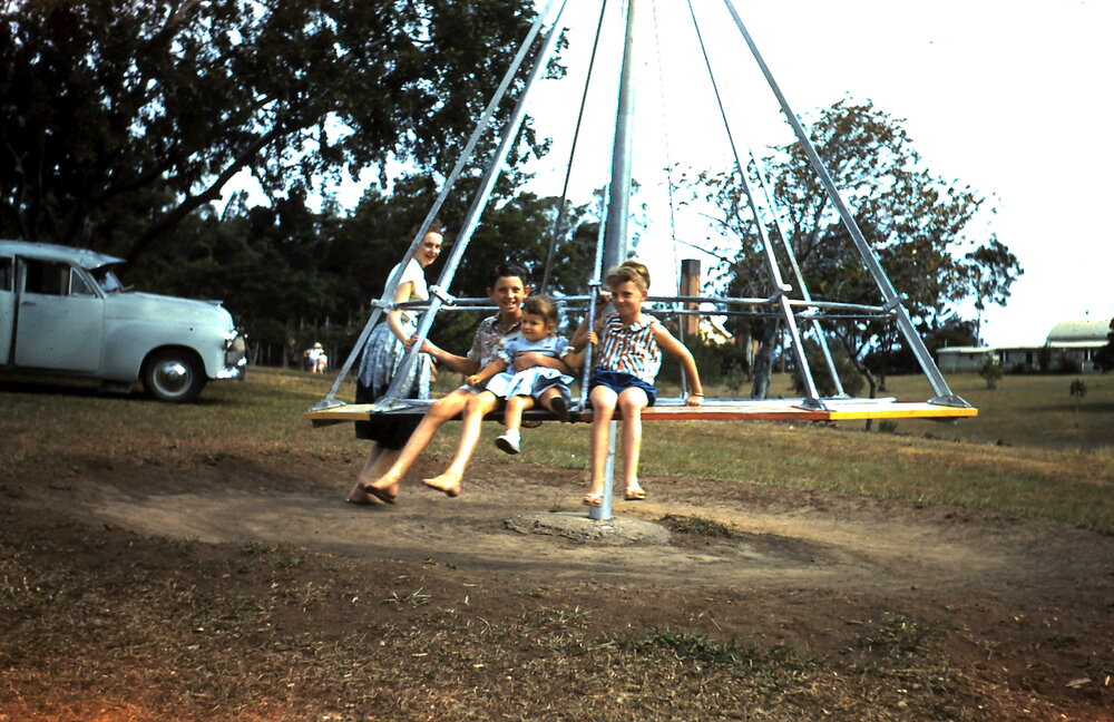 Queens Park playground swing, Ipswich, c.1960