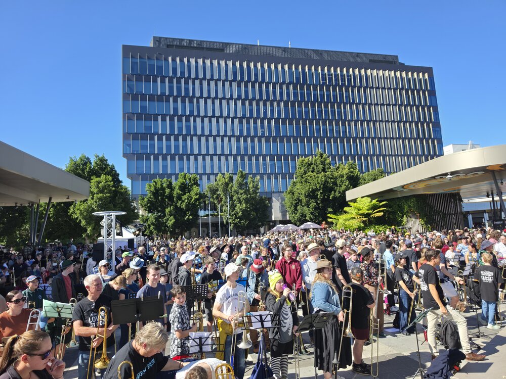 Trombone World Record, SPARK festival, Tulmur Place, July 2026