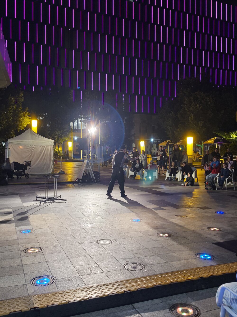 Rebuen DotDotDot, performing at SPARK festival, Tulmur Place, Ipswich, July 2026