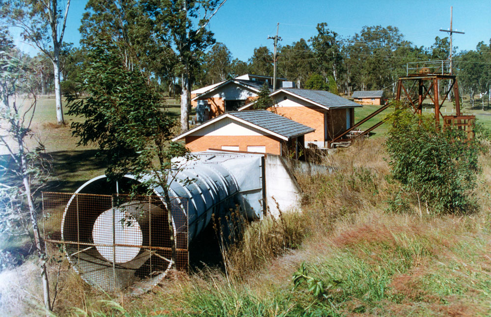 Westfalen Colliery No. 3 disused equipment and buildings, 21 Bailey Street, Collingwood Park,  Ipswich, 1991