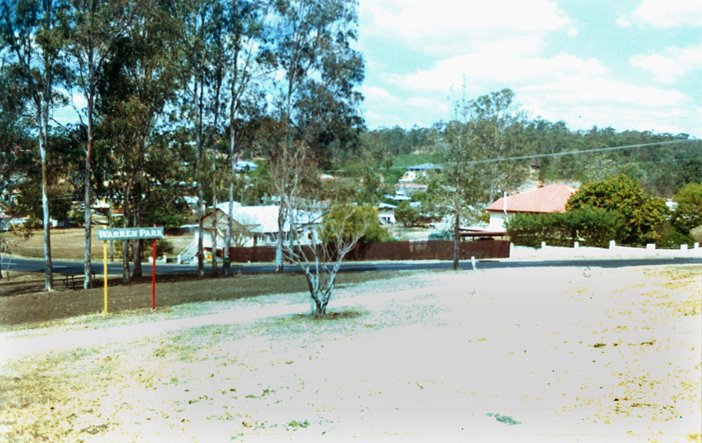 Warren Park towards 50 Alice Street, Goodna, Ipswich, 1991